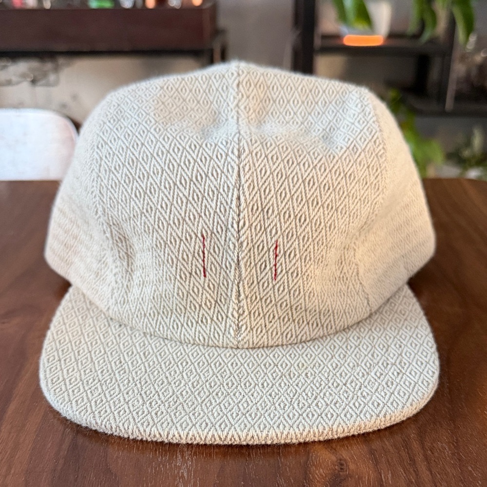 Elegant Beige Patterned Hat